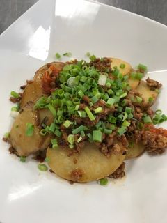 新じゃがとひき肉ピリ辛炒め【JA福岡市】-レシピのメイン写真