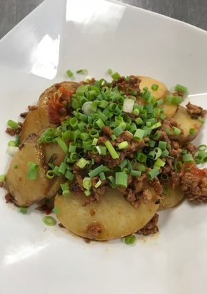 新じゃがとひき肉ピリ辛炒め【ＪＡ福岡市】-レシピのメイン写真