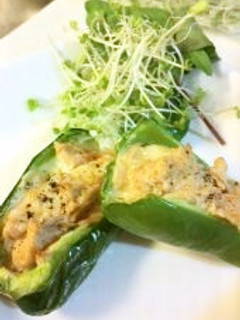 カップピーマンのツナマヨ焼き-レシピのメイン写真