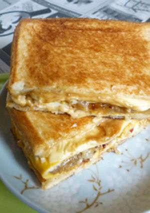 新タマ入り卵焼きホットサンド-レシピのメイン写真