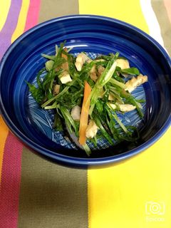 れんこん水菜炒め-レシピのメイン写真