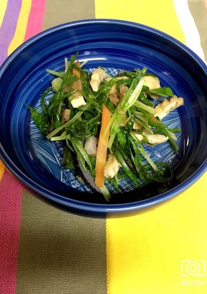 れんこん水菜炒め-レシピのメイン写真