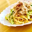 簡単!春キャベツとなめ茸の和風パスタ♡