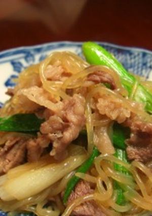 新玉ねぎと牛肉のすき焼き風煮物-レシピのメイン写真