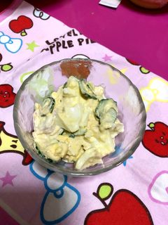 きゅうりとゆで卵のツナマヨサラダ-レシピのメイン写真