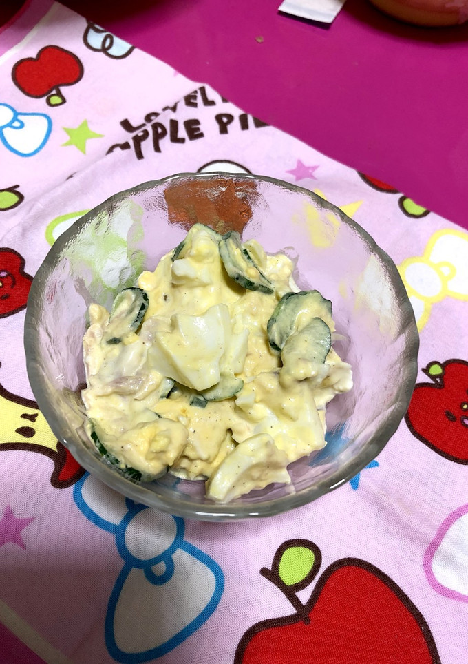 きゅうりとゆで卵のツナマヨサラダ-レシピのメイン写真