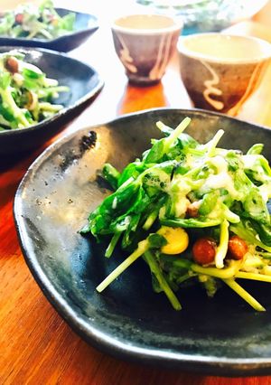速攻完成☆豆苗のねばねばサラダ-レシピのメイン写真