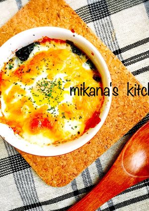 ポテサラ☆リメイク☆ほうれん草のココット-レシピのメイン写真