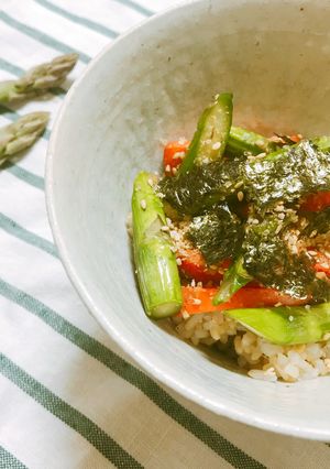アスパラ丼-レシピのメイン写真