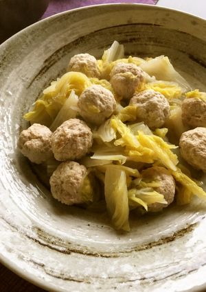 豚ひき肉生姜団子の煮物-レシピのメイン写真