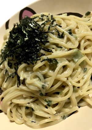 お鍋一つで即席！和風クリームスパゲティ-レシピのメイン写真