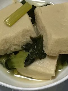 小松菜と高野豆腐の煮浸し-レシピのメイン写真