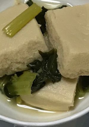 小松菜と高野豆腐の煮浸し-レシピのメイン写真