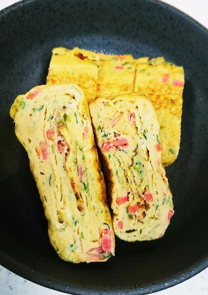 お好み風☆紅しょうがと青のりの玉子焼き-レシピのメイン写真