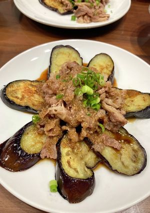 特性ごまだれ！なすと牛肉のサラダ風-レシピのメイン写真