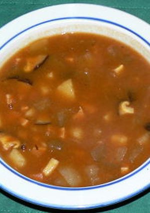 角切り野菜のトマト風味カレースープ-レシピのメイン写真