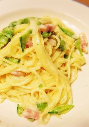 ☆サヤエンドウと新たまねぎの春パスタ☆-レシピのメイン写真