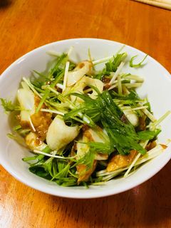 ちくわと水菜の梅肉和え-レシピのメイン写真