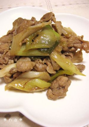 お弁当にも♡豚肉とねぎのバタポン炒め-レシピのメイン写真