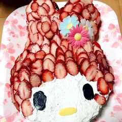 マイメロディーのケーキ-レシピのメイン写真