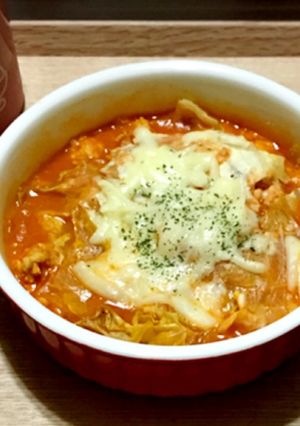 野菜ジュースでスコップロールキャベツ-レシピのメイン写真