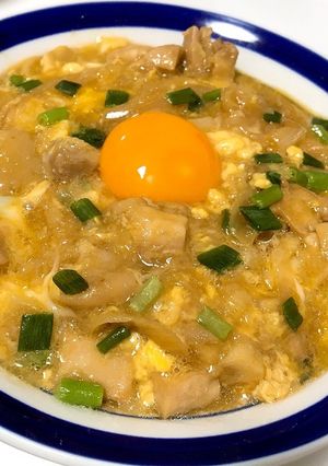 とろろ入りふわふわ親子丼-レシピのメイン写真