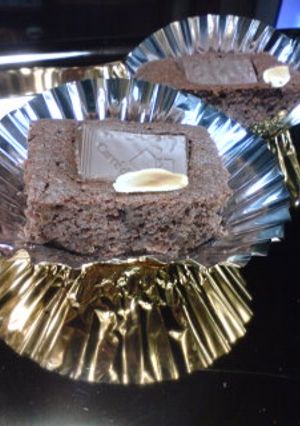 チョコのせ、ブラウニー-レシピのメイン写真