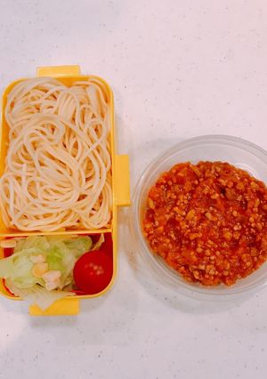 お弁当に！冷めても旨いミートソースパスタ-レシピのメイン写真