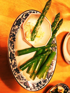 鬼美味いアスパラガス。卵とチーズで!-レシピのメイン写真