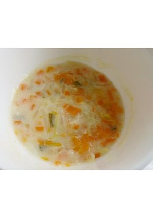 離乳食【とろりんミルクスープ】風邪の日に-レシピのメイン写真