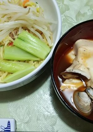 純豆腐風辛つけ麺-レシピのメイン写真
