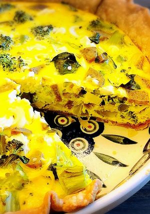 ブロッコリーとたけのこのキッシュ-レシピのメイン写真