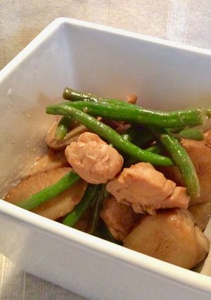 太いゴボウ 鶏モモの 梅干し煮-レシピのメイン写真