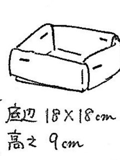 「手作りカステラ」の箱型-レシピのメイン写真