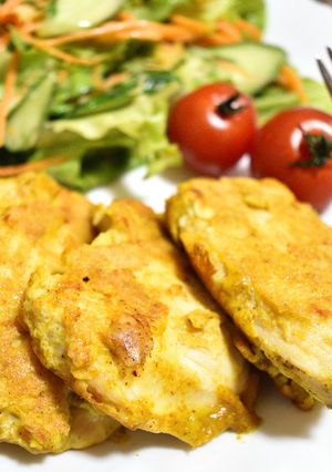 やわらか鶏胸肉のカレーピカタ-レシピのメイン写真