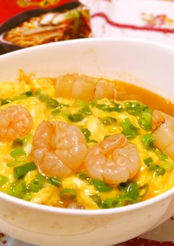 ふわとろ卵のえびラーメン-レシピのメイン写真