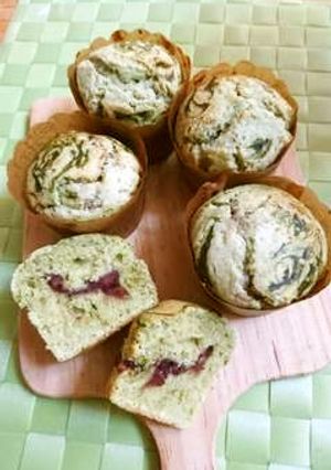 緑茶和風カップケーキ-レシピのメイン写真