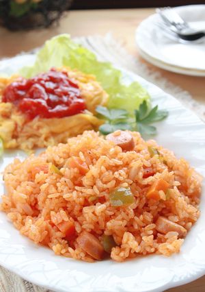 野菜ジュースで☆炊飯器おまかせピラフ-レシピのメイン写真