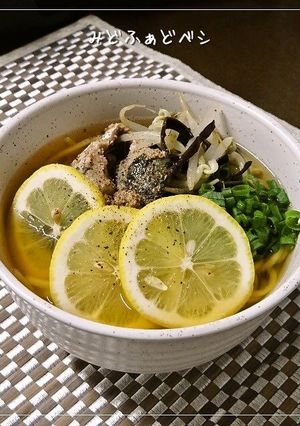さば缶で旨！爽やか魚介系レモンラーメン-レシピのメイン写真