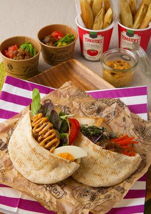 ピタパンヘルシーランチ（厚揚げ豆腐）-レシピのメイン写真