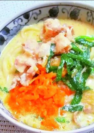豚キムチ豆乳うどん-レシピのメイン写真