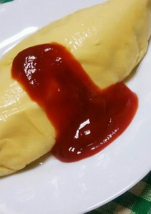 ポリ袋湯煎で介護食♥ふわふわオムレツ-レシピのメイン写真