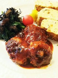 甘酢あんかけでミートボール風ハンバーグ-レシピのメイン写真