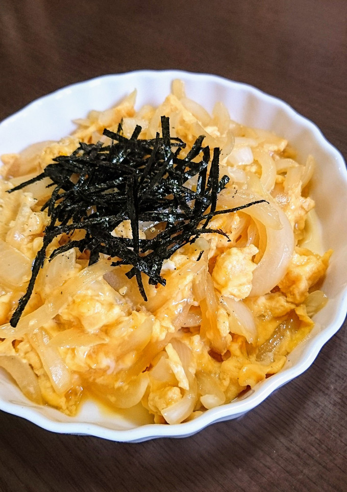 玉ねぎとバターの卵とじ♪-レシピのメイン写真