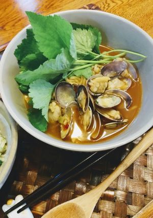 旨っ↑辛っ↑あさり入り辛ラーメンだよ♪-レシピのメイン写真