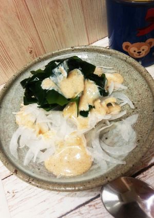 新玉ねぎと生わかめのサラダ-レシピのメイン写真