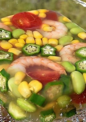季節野菜の寒天寄せサラダ-レシピのメイン写真