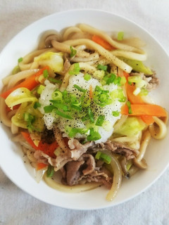 ポン酢の焼きうどん-レシピのメイン写真