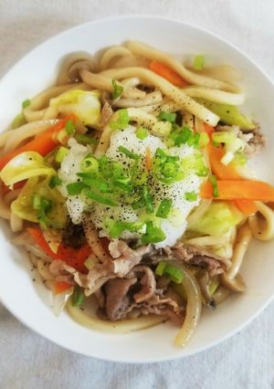 ポン酢の焼きうどん-レシピのメイン写真