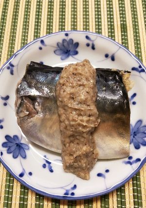 蒸しサバのクルミがけ-レシピのメイン写真